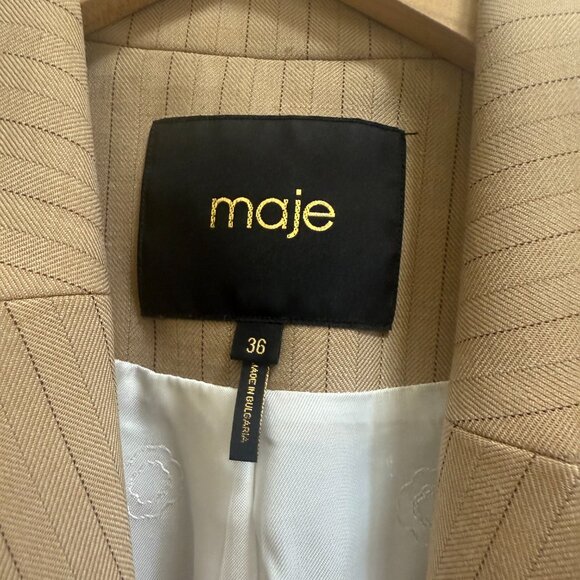 Maje Striped Suit Jacket and Pants - Picture 6 of 16